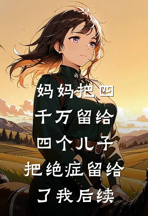 妈妈把四千万留给四个儿子，把绝症留给了我后续