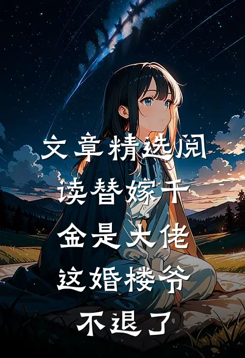 文章精选阅读替嫁千金是大佬，这婚楼爷不退了