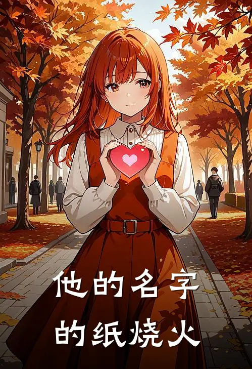 他的名字的纸烧火
