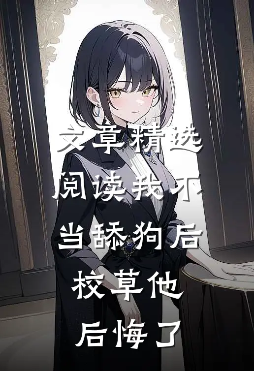 文章精选阅读我不当舔狗后，校草他后悔了