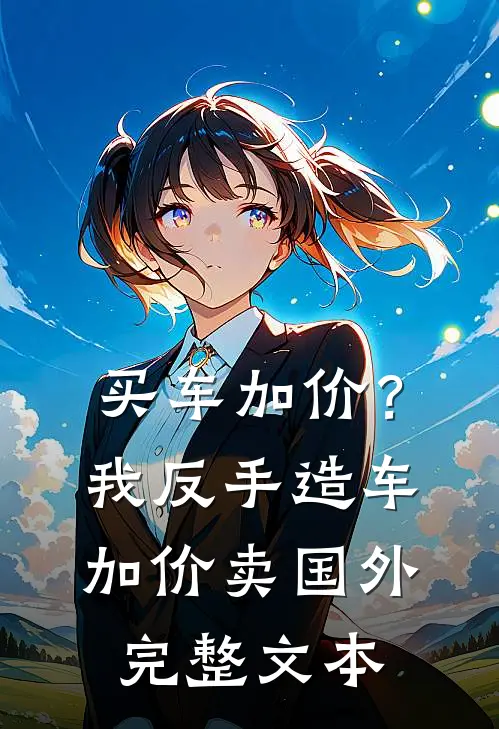买车加价？我反手造车加价卖国外完整文本