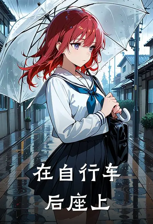 在自行车后座上