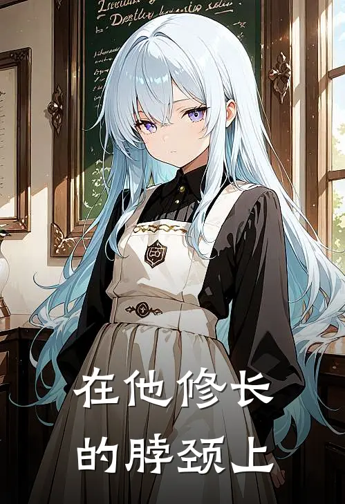 在他修长的脖颈上