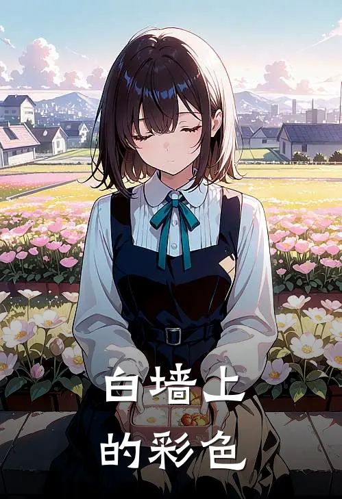 白墙上的彩色