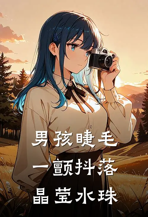 男孩睫毛一颤抖落晶莹水珠