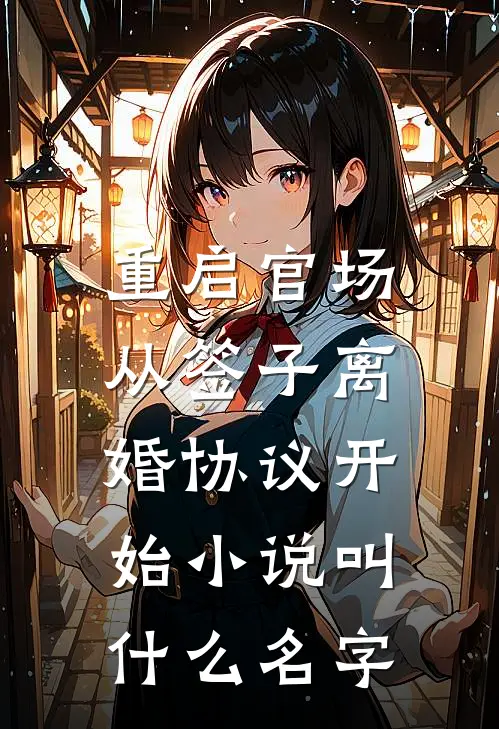 重启官场：从签子离婚协议开始小说叫什么名字