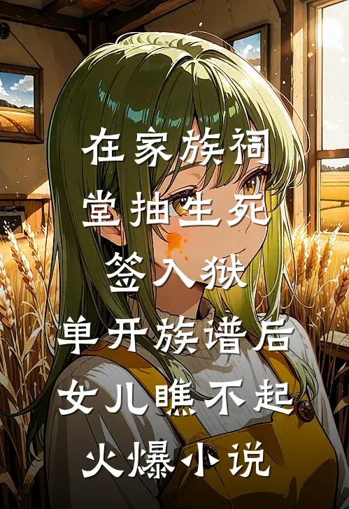 在家族祠堂抽生死签入狱，单开族谱后女儿瞧不起火爆小说