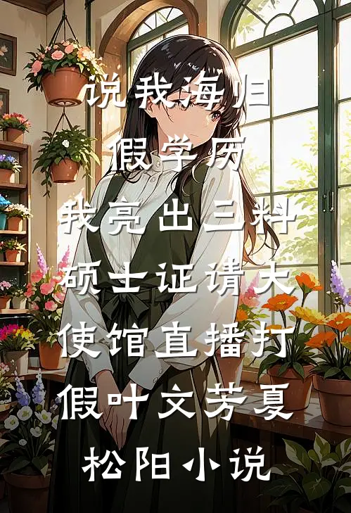 说我海归假学历，我亮出三料硕士证请大使馆直播打假叶文芳夏松阳小说