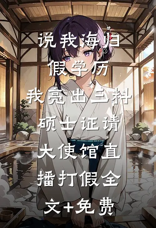 说我海归假学历，我亮出三料硕士证请大使馆直播打假全文+免费