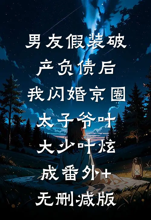 男友假装破产负债后，我闪婚京圈太子爷叶大少叶炫成番外+无删减版