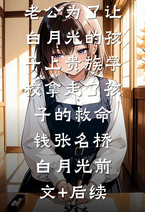 老公为了让白月光的孩子上贵族学校拿走了孩子的救命钱张名桥白月光前文+后续