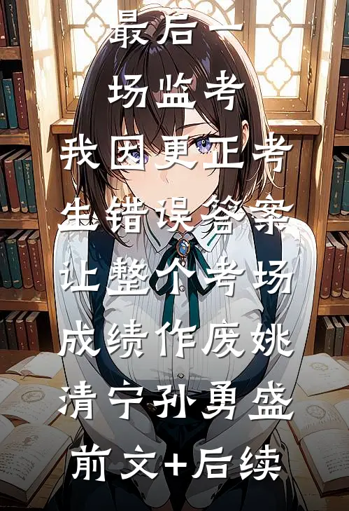 最后一场监考，我因更正考生错误答案，让整个考场成绩作废姚清宁孙勇盛前文+后续