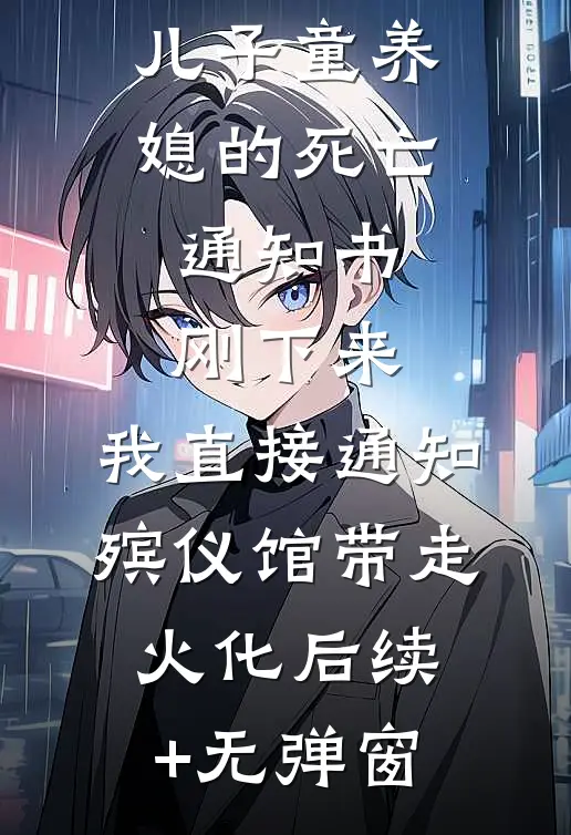 儿子童养媳的死亡通知书刚下来，我直接通知殡仪馆带走火化后续+无弹窗