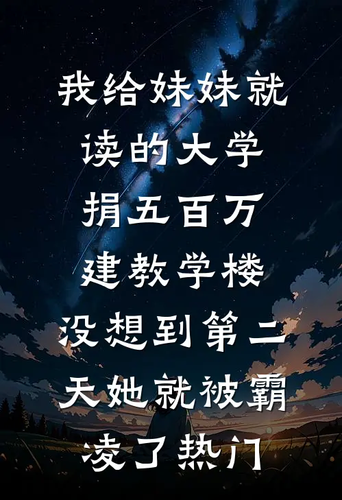我给妹妹就读的大学捐五百万建教学楼，没想到第二天她就被霸凌了热门
