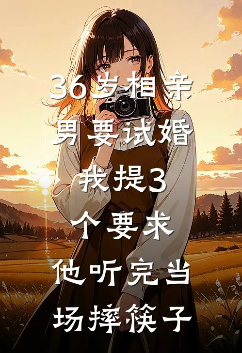 36岁相亲男要试婚,我提3个要求,他听完当场摔筷子
