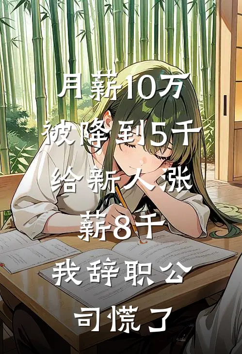月薪10万被降到5千,给新人涨薪8千,我辞职公司慌了