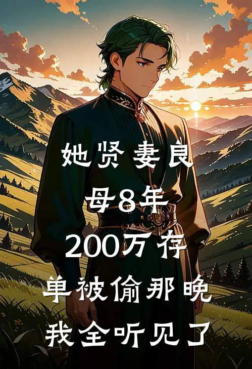 她贤妻良母8年，200万存单被偷那晚我全听见了