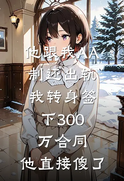 他跟我AA制还出轨,我转身签下300万合同,他直接傻了