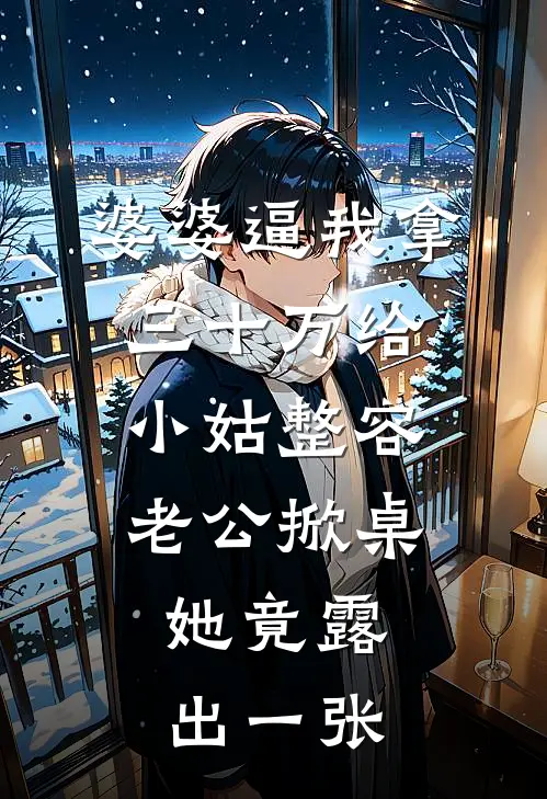 婆婆逼我拿三十万给小姑整容，老公掀桌，她竟露出一张