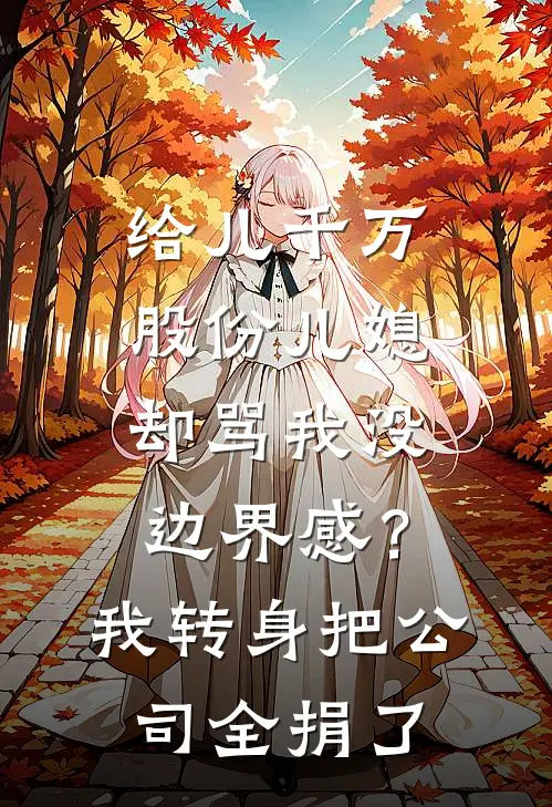 给儿千万股份儿媳却骂我没边界感?我转身把公司全捐了