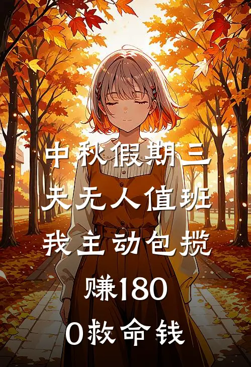 中秋假期三天无人值班，我主动包揽，赚1800救命钱