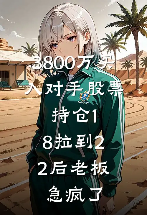3800万买入对手股票,持仓1.8拉到22后老板急疯了