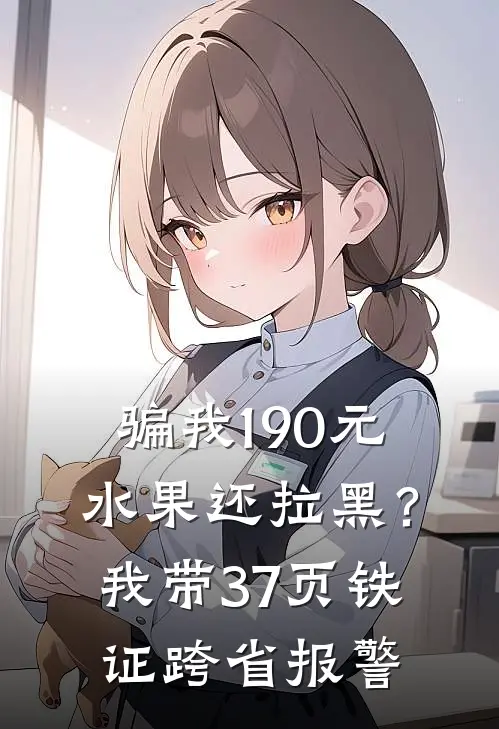 骗我190元水果还拉黑?我带37页铁证跨省报警