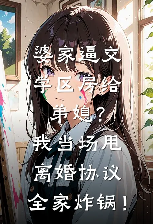 婆家逼交学区房给弟媳?我当场甩离婚协议,全家炸锅!