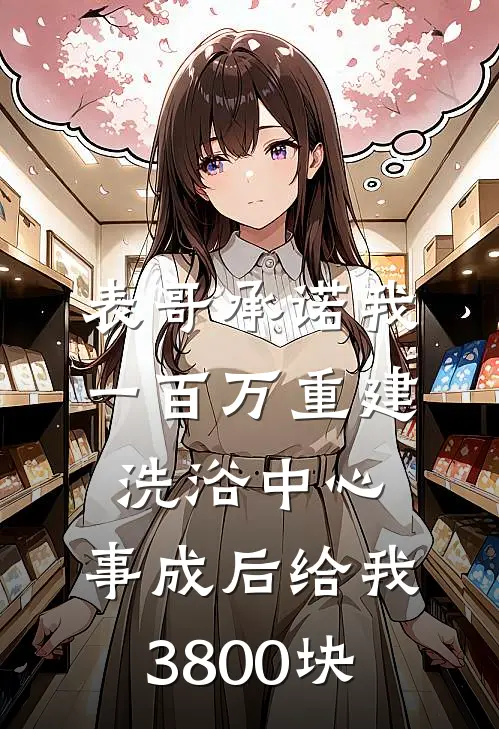 表哥承诺我一百万重建洗浴中心,事成后给我3800块