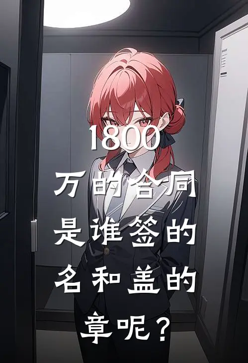 1800万的合同,是谁签的名和盖的章呢?