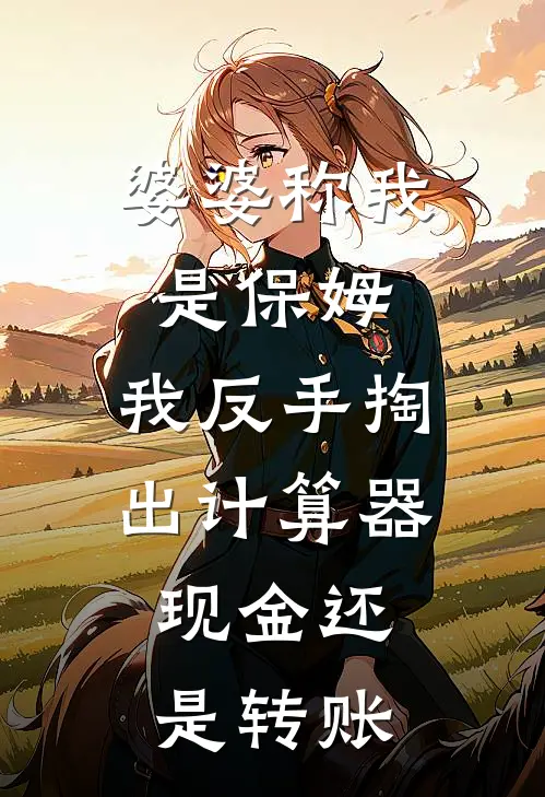 婆婆称我是保姆，我反手掏出计算器：现金还是转账