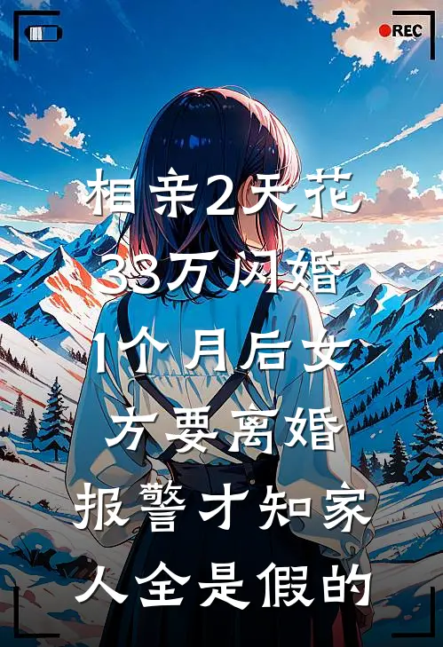 相亲2天花33万闪婚,1个月后女方要离婚,报警才知“家人”全是假的