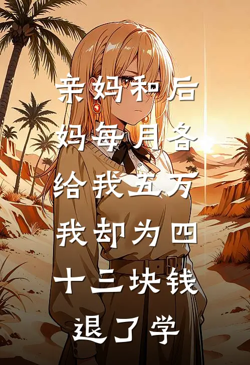 亲妈和后妈每月各给我五万,我却为四十三块钱退了学