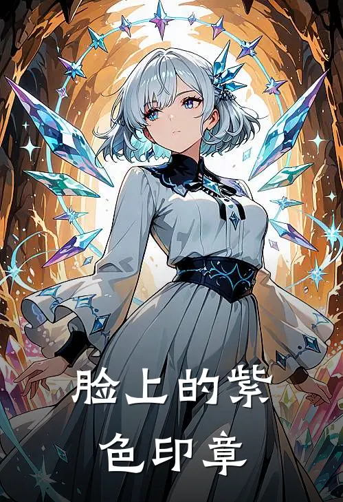 脸上的紫色印章