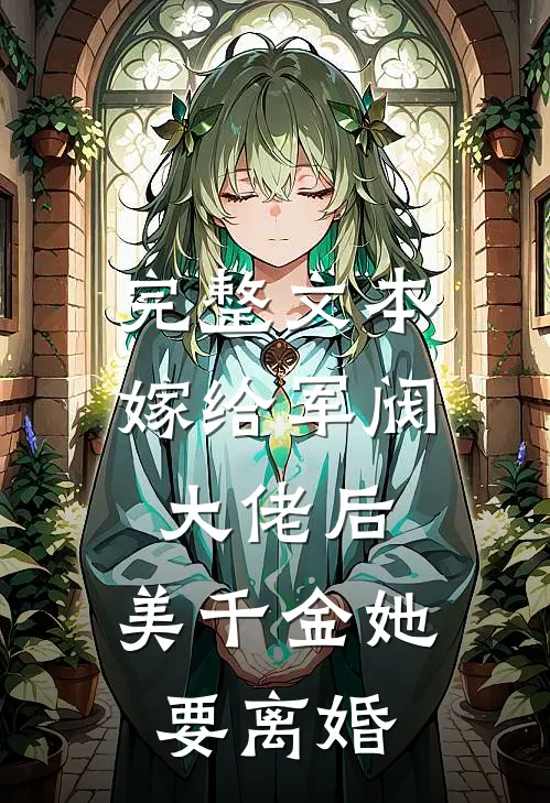 完整文本嫁给军阀大佬后，美千金她要离婚
