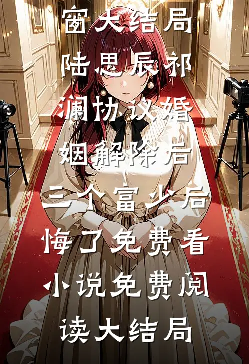 协议婚姻解除后,三个富少后悔了免费看