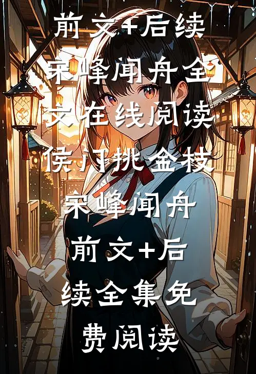 侯门挑金枝宋峰闻舟:前文+后续