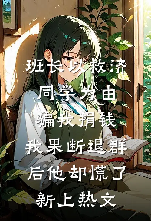 班长以救济同学为由骗我捐钱，我果断退群后他却慌了新上热文